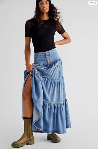 jean skirt