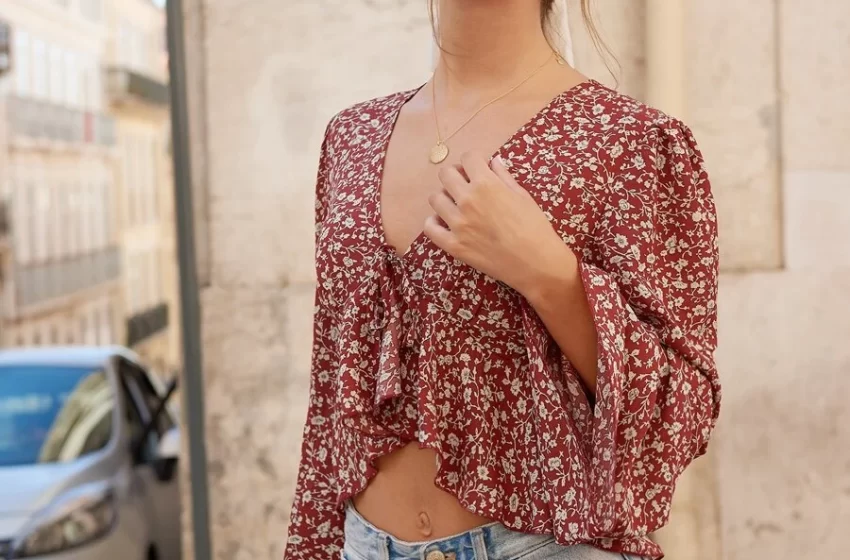 New Boho Chic Tank Top With Denim Summer 2024