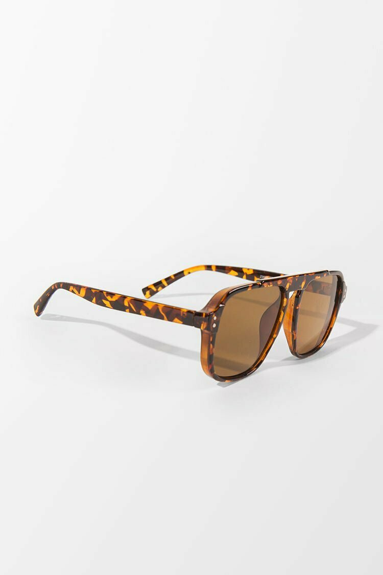 Fearne Leopard Square Retro Sunglass