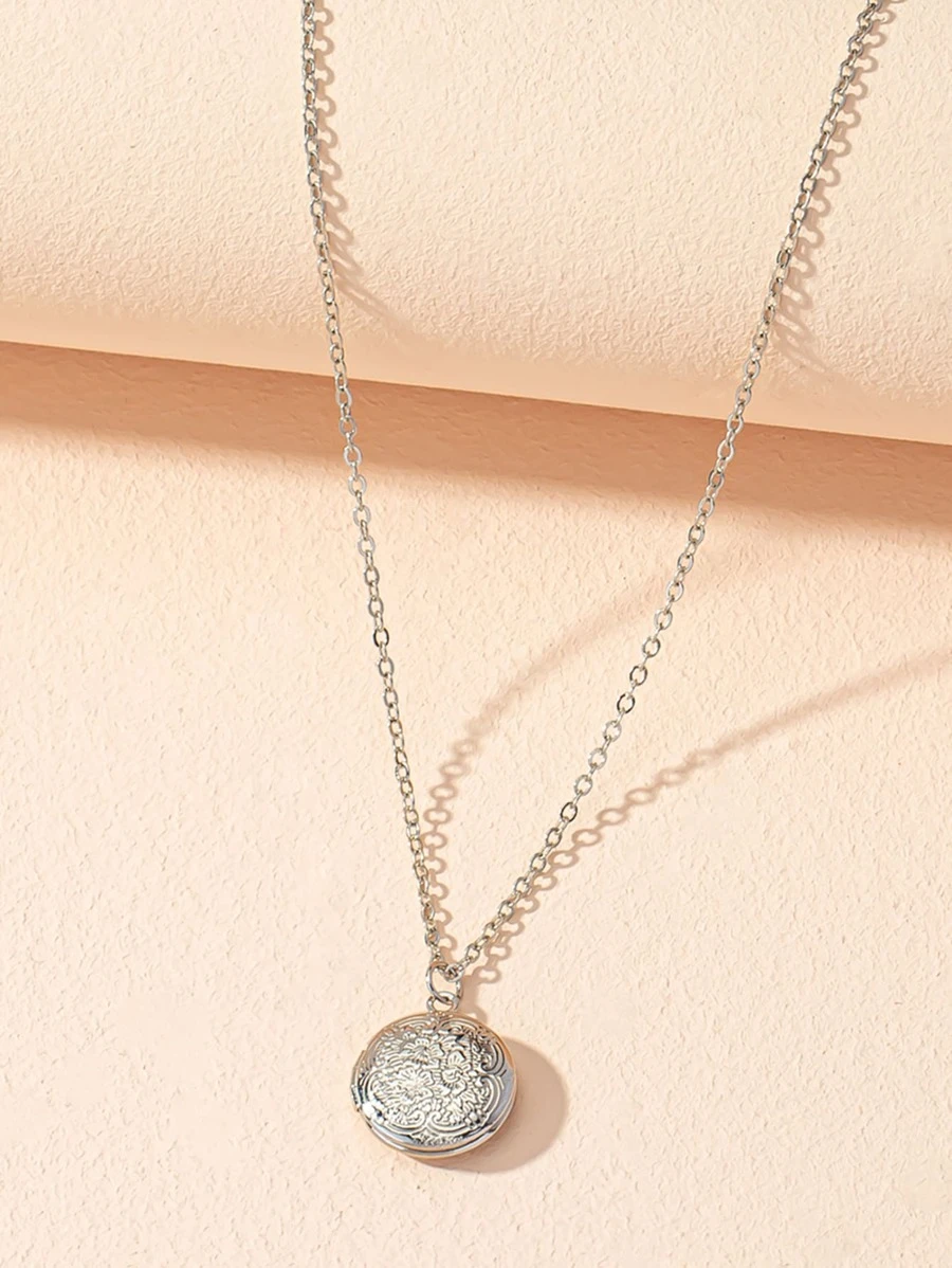 Open Locket Pendant Necklace