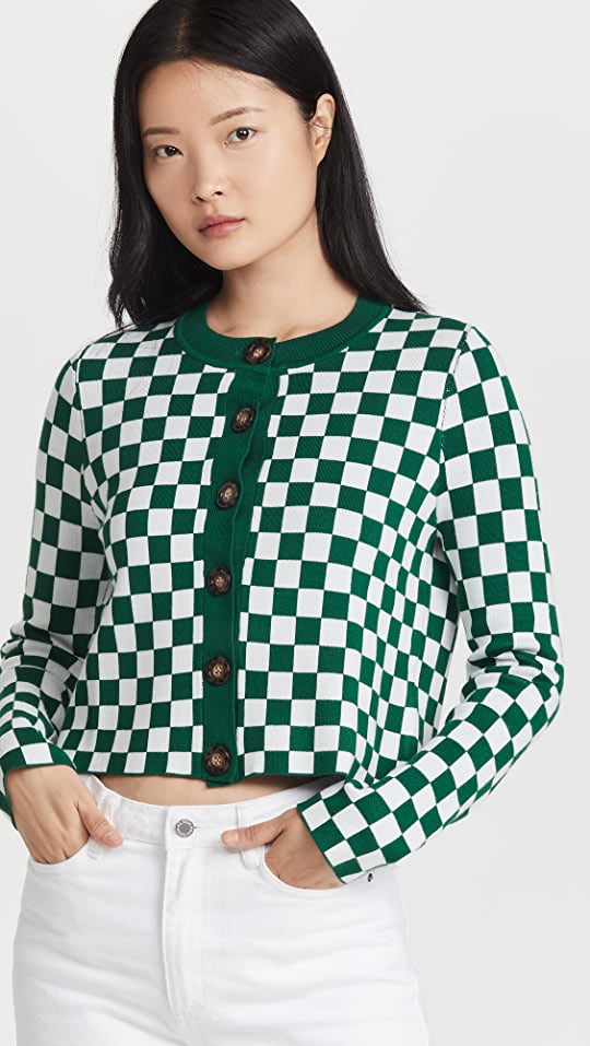 Shopbop Talulla Checker Knitted Cardigan