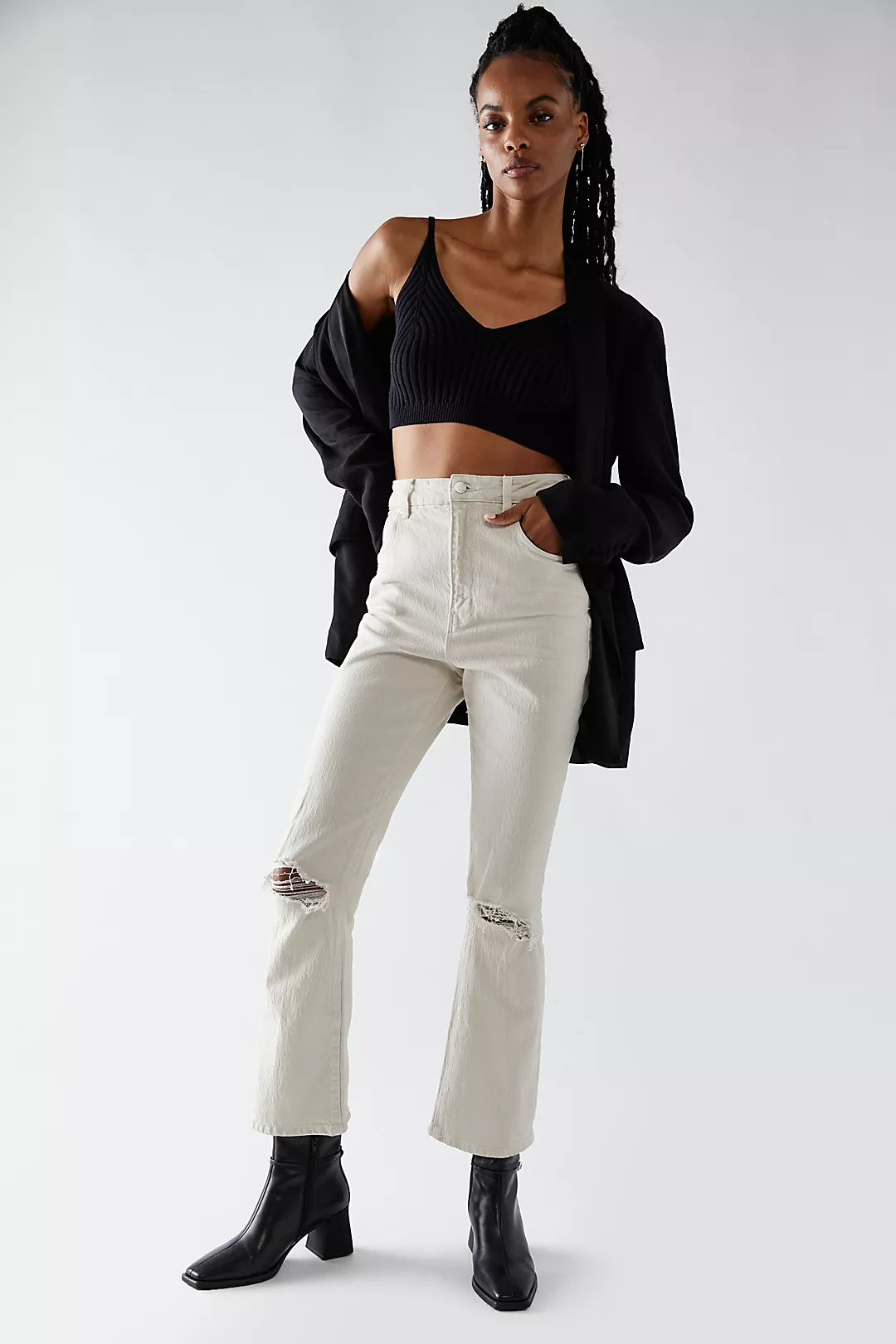Freepeople Rolla's Dusters Crop Bootcut Jeans