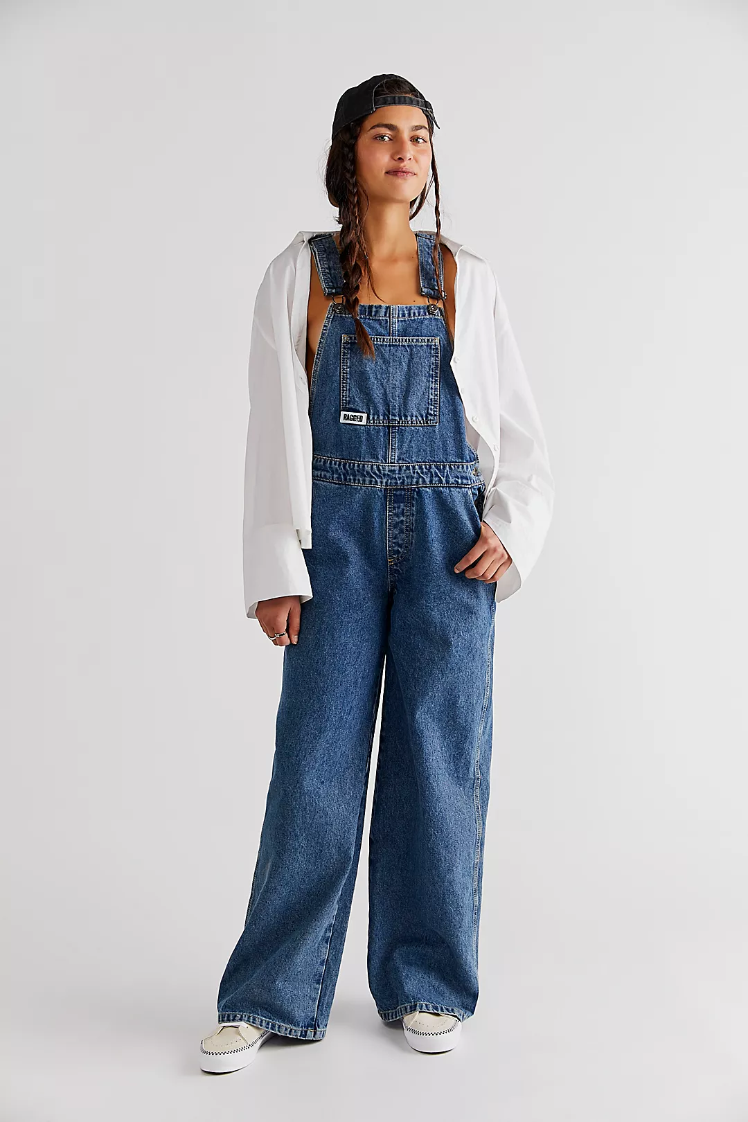 Freepeople The Ragged Priest Low-Rise Baggy Overalls