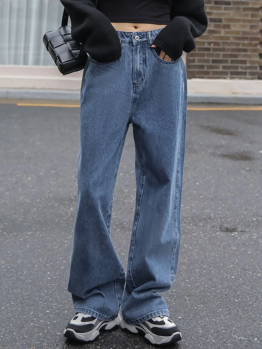 DAZY Slant Pockets Boyfriend Jeans