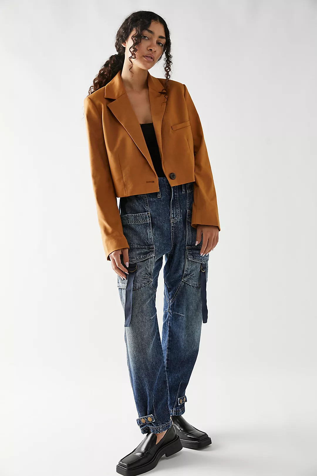 Freepeople Hazel Pull-On Drop-Waist Jeans