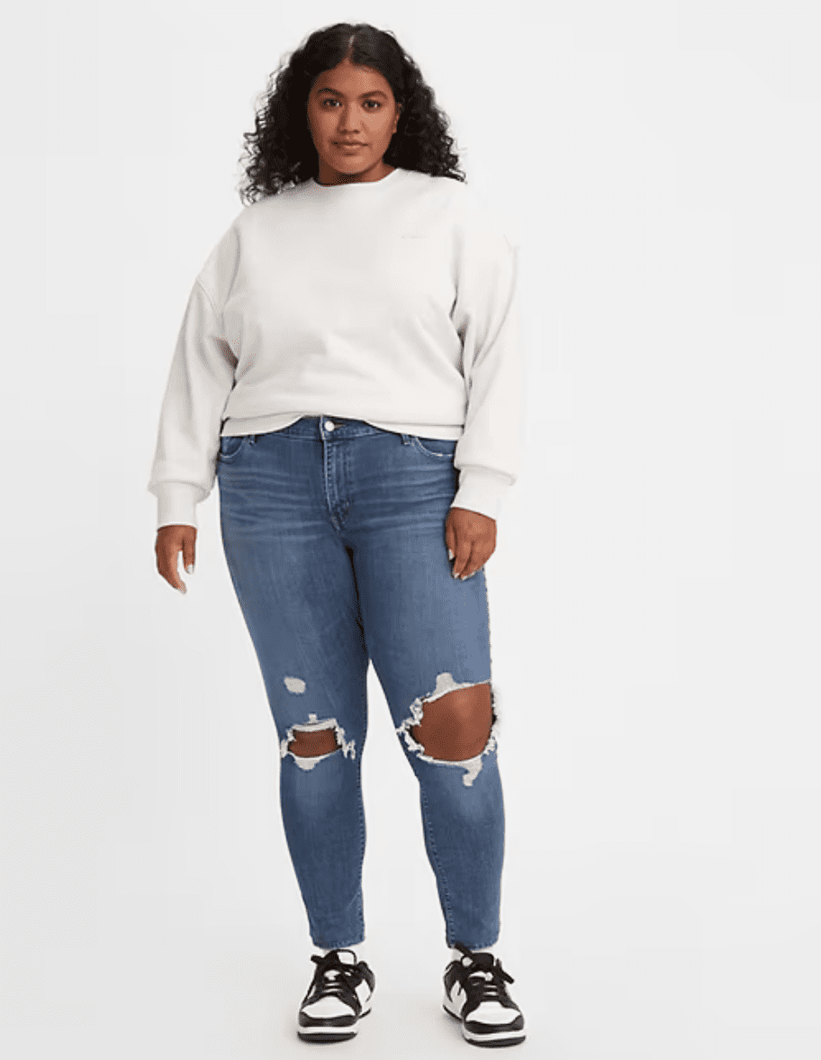 Levis 711 SKINNY WOMEN'S JEANS (PLUS SIZE)