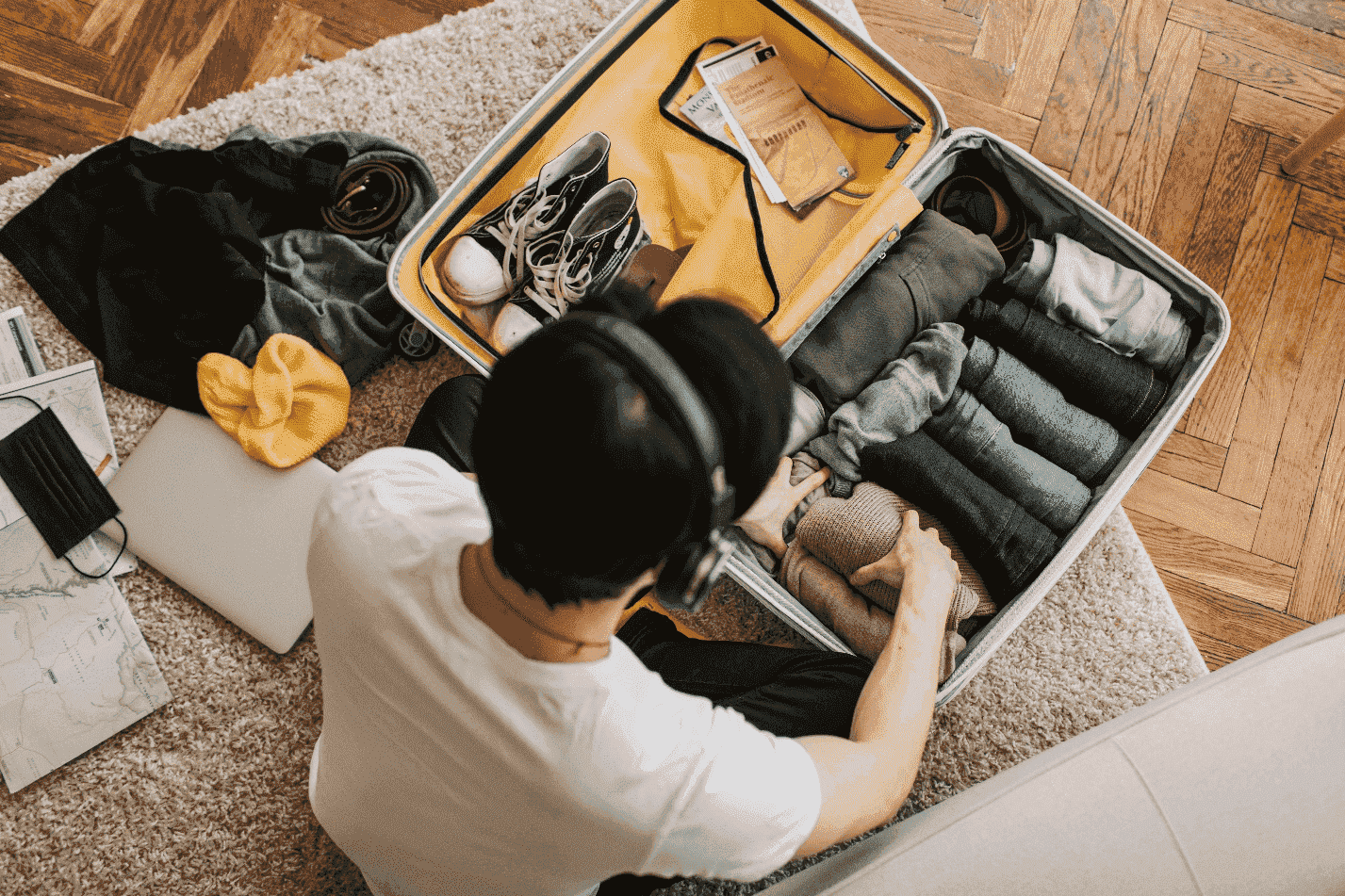 Packing Jeans and a T-Shirt