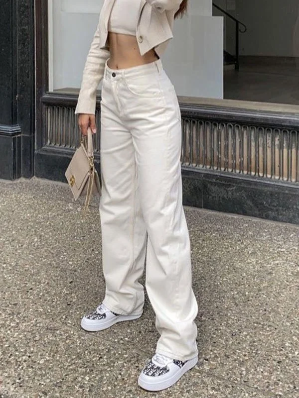 Emmiol White Washed Boyfriend Jeans