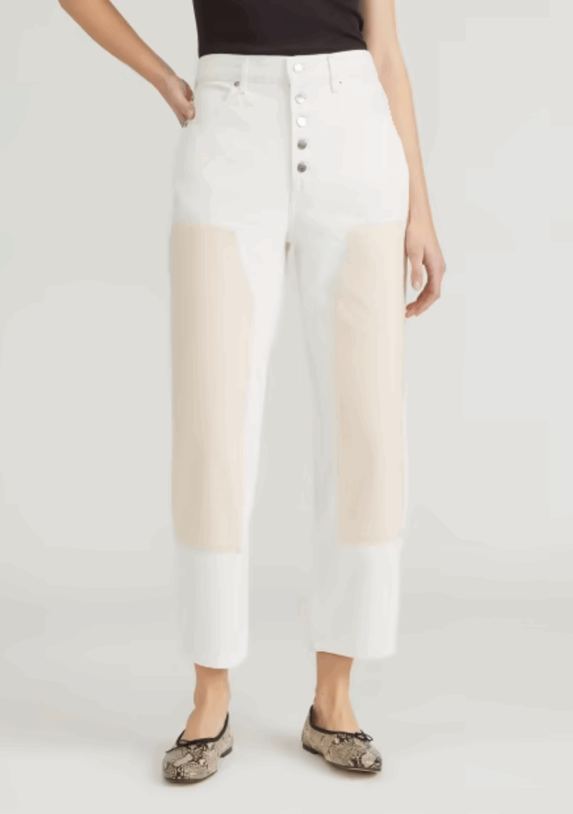 Everlane The Painter White Wide-leg Jean