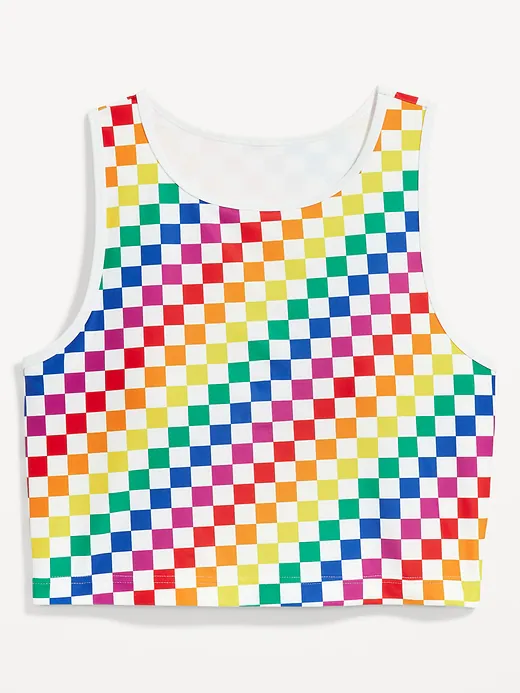 OLD NAVY Matching Pride Gender-Neutral Longline Swim Tank Top for Adults