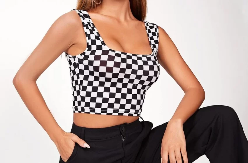  New Checkmate: Mastering the Checkered Crop Top Trend in 2024