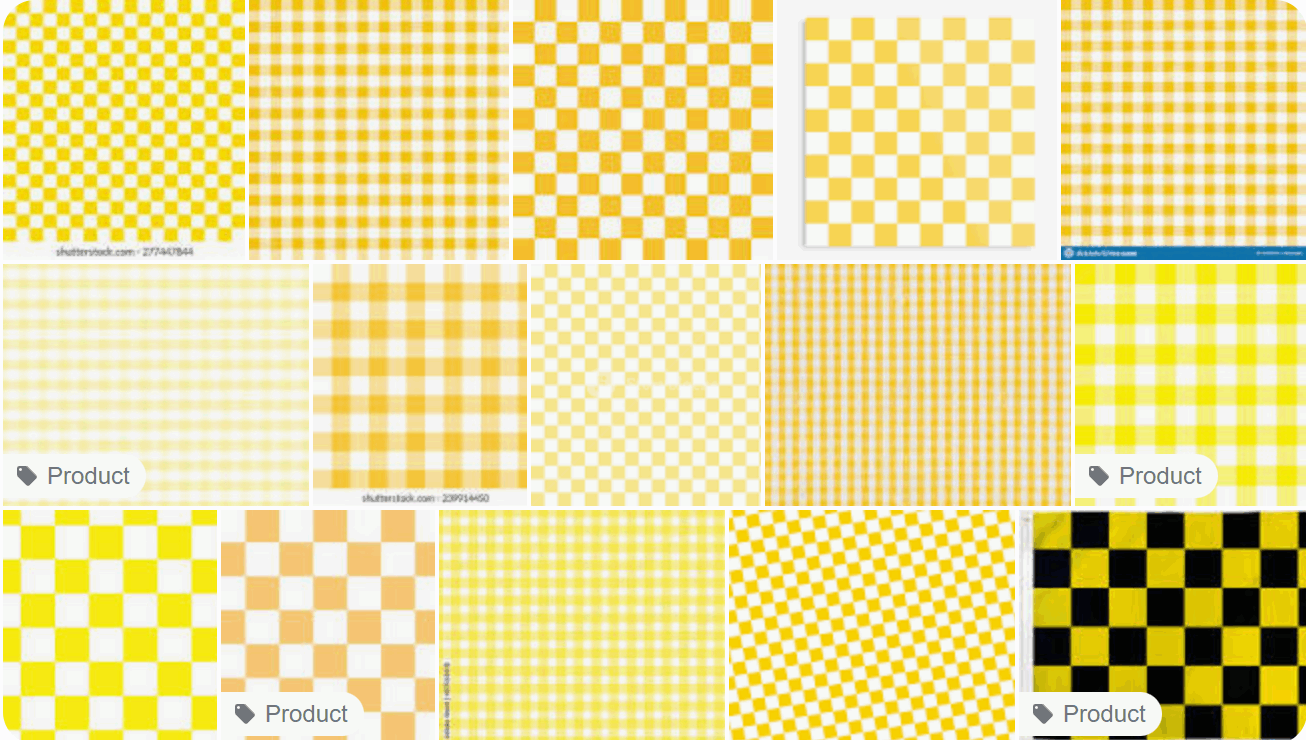 Yellow and White Checkered