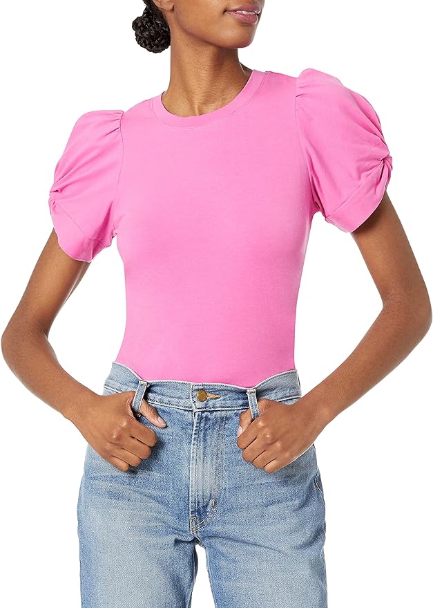 Amazon Essentials Women's Classic-Fit Twist Sleeve Crewneck T-Shirt