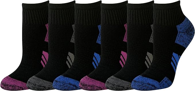 Amazon Essentials Women's Performance Cotton Cushioned Athletic Ankle Socks