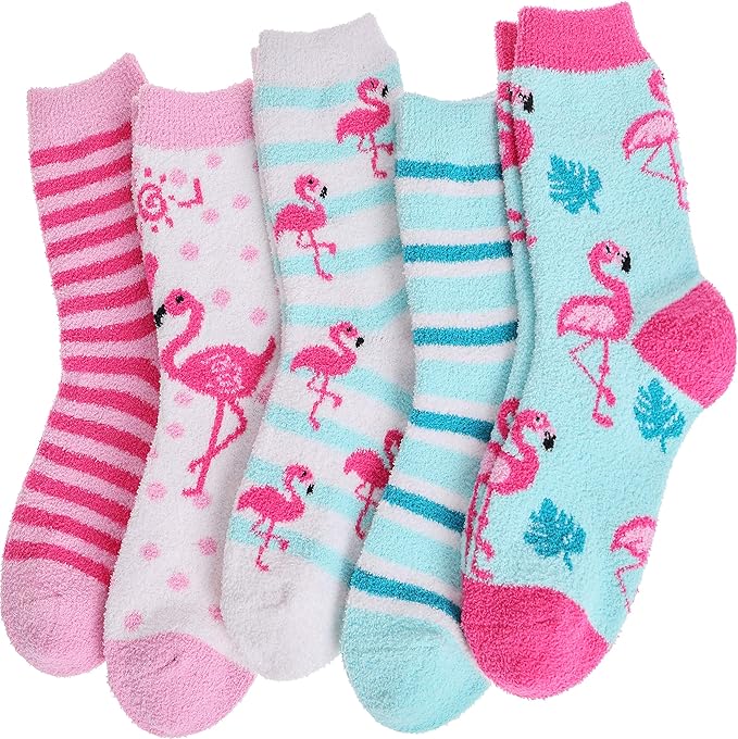 Anlisim Womens Fuzzy Socks Cozy Fluffy Winter Cabin Slipper Warm Fleece Soft Thick Comfy Socks Amazon
