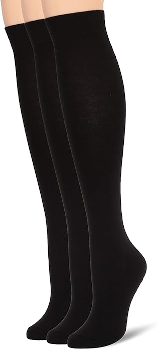 HUE Women's Flat Knit Knee High Sock Amazon