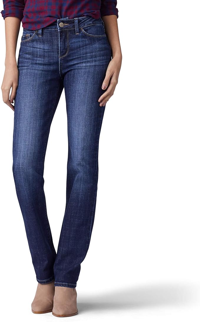 Lee Women's Secretly Shapes Regular Fit Straight Leg Jean Amazon