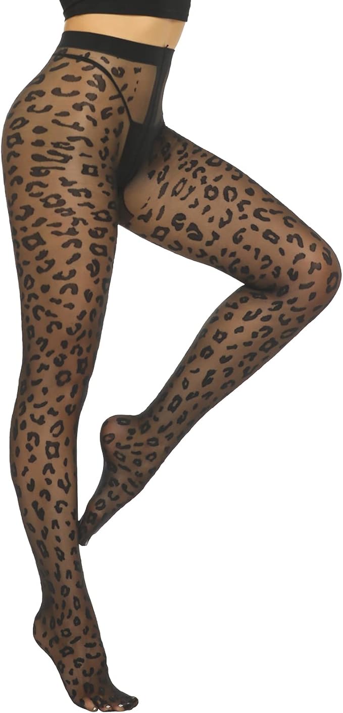 MANZI 20D Polka Dot Tights for Women Patterned Stockings for Women Sheer Ultra Thin High Waist Pantyhose Amazon