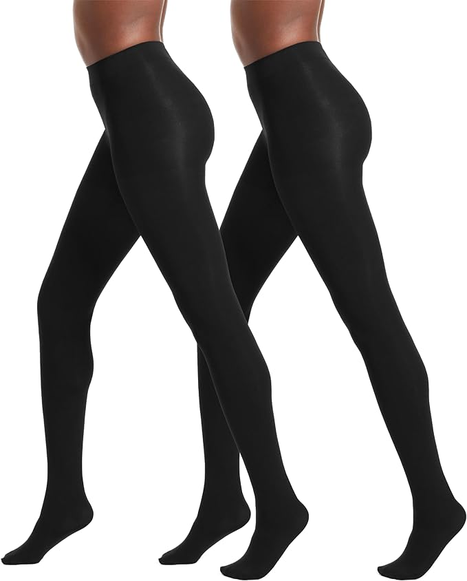 No Nonsense Women's Super Opaque Control Top Tights Amazon