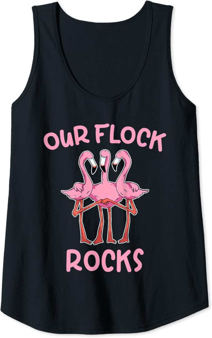 Our Flock Rocks Flamingo Matching Family Vacation Group Tank Top Amazon