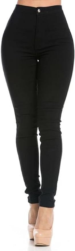 Plus Size Super High Waisted Stretchy Skinny Jeans in Mocha Amazon