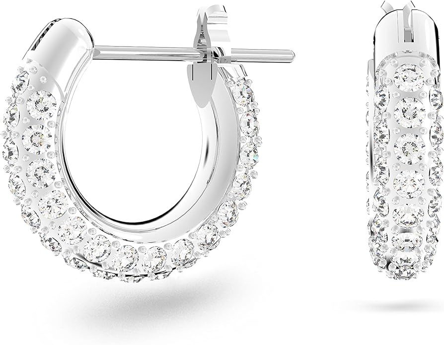 Swarovski Stone Crystal Pierced Hoop Earring Jewelry Collection Amazon
