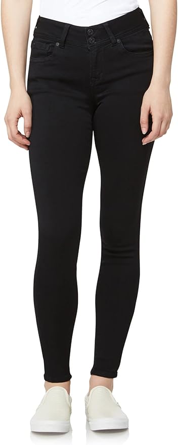 WallFlower Women's Ultra Skinny Mid-Rise Insta Soft Juniors Jeans (Standard and Plus) Amazon