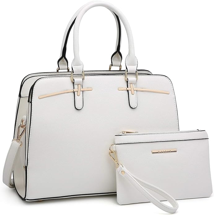 Women Handbag Wallet Tote Bag Shoulder Bag Hobo Bag Top Handle Satchel Purse Set 2pcs w- 3 Compartments