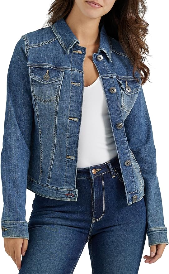 Wrangler Authentics Women's Stretch Denim Jacket Amazon