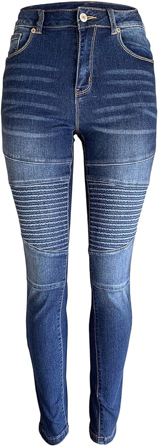 Aodrusa Womens Skinny Moto Jegging Jeans Denim Slim Fit Mid Rise Stretch Pencil Pants Amazon