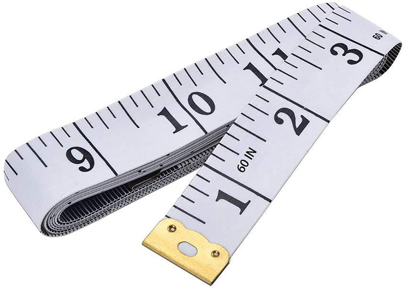 GDMINLO Soft Tape Measure Double Scale Body Sewing Flexible Ruler for Weight Loss Medical Measurement Tailor Craft Vinyl Ruler, Has Centimetre on Reverse Side 60-inch（White）Amazon
