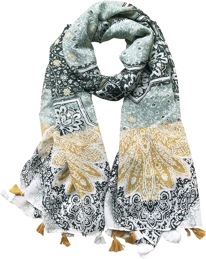 Lightweight Women's Fashion Floral Printed Winter Fall Warm Scarves Scarf Shawl