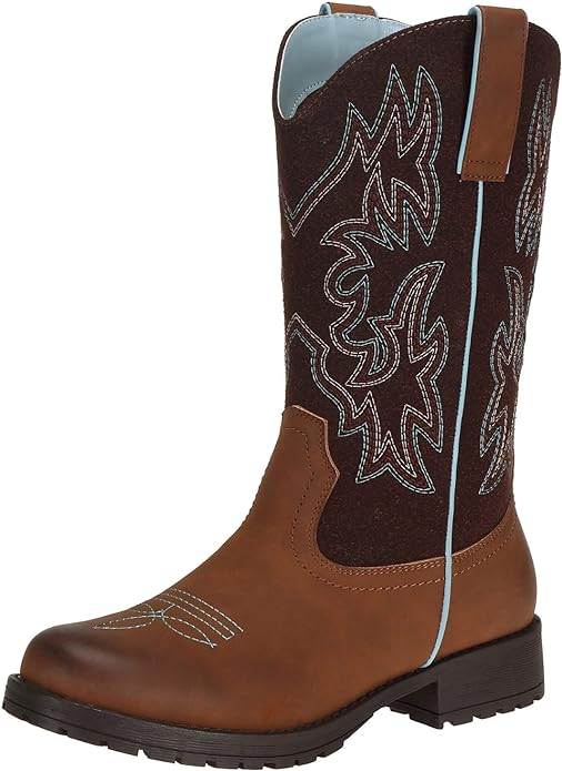 SheSole Women’s Cowboy Cowgirl Boots Mid Calf Western Country Riding Work Boots from Amazon