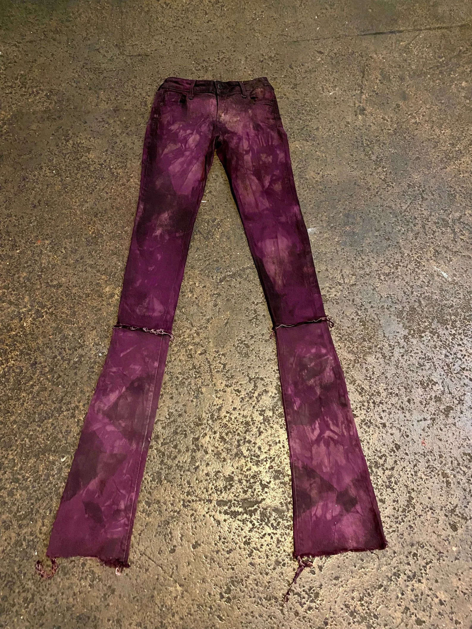 Stacked Denim Jeans Purple Passion Womens from Etsy