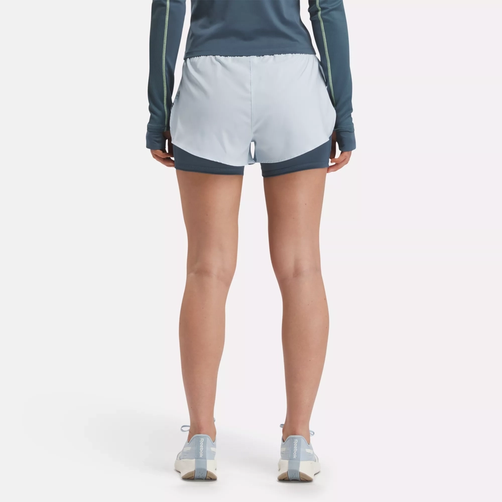 Reebok Women's Running Two-In-One Shorts back side