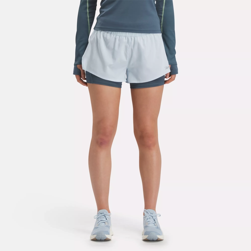 Reebok Women's Running Two-In-One Shorts front