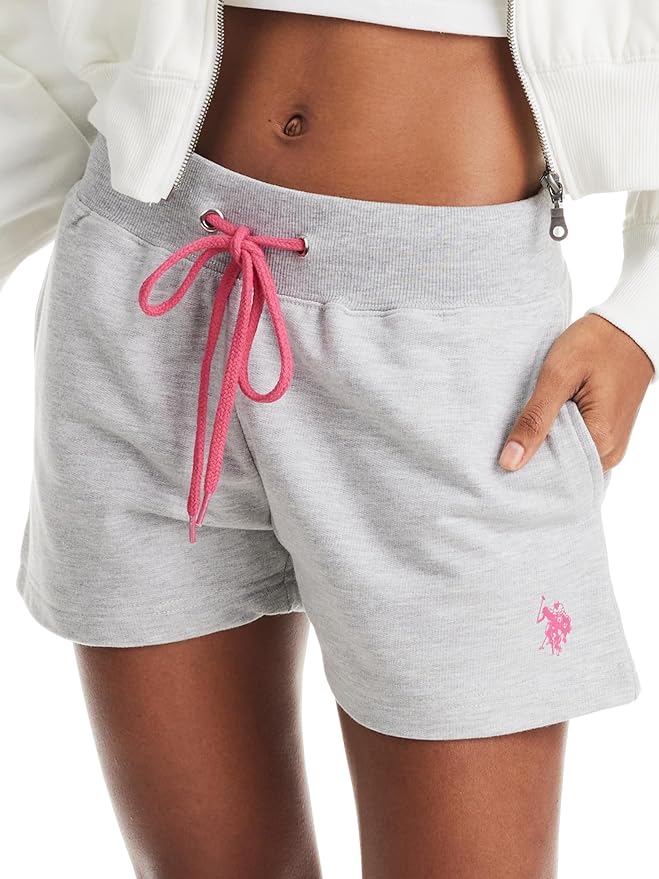U.S. Polo Assn. Womens Sweat Shorts with Pockets - French Terry Pajama Shorts for Women - Lounge Shorts for Women front from Amazon