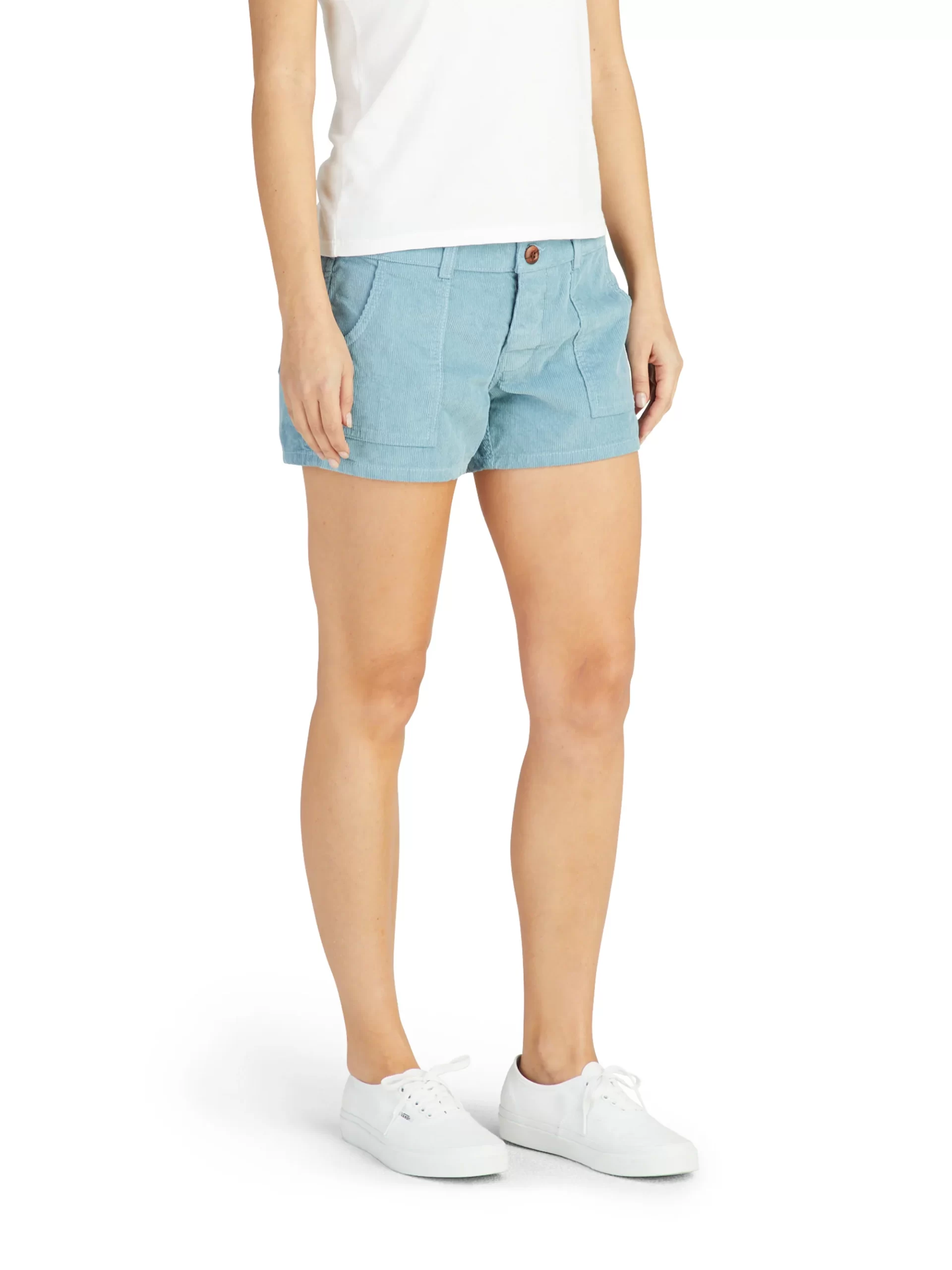 Birdwell Blue Women Corduroy Shorts