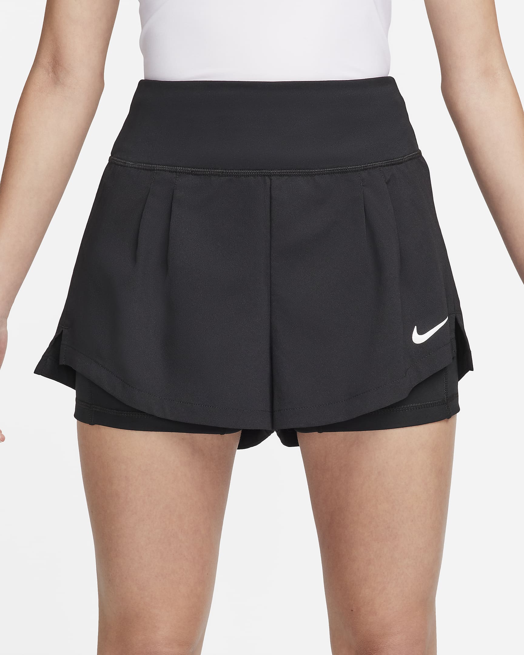 nikecourt advantage womens dri fit tennis shorts front from Nike